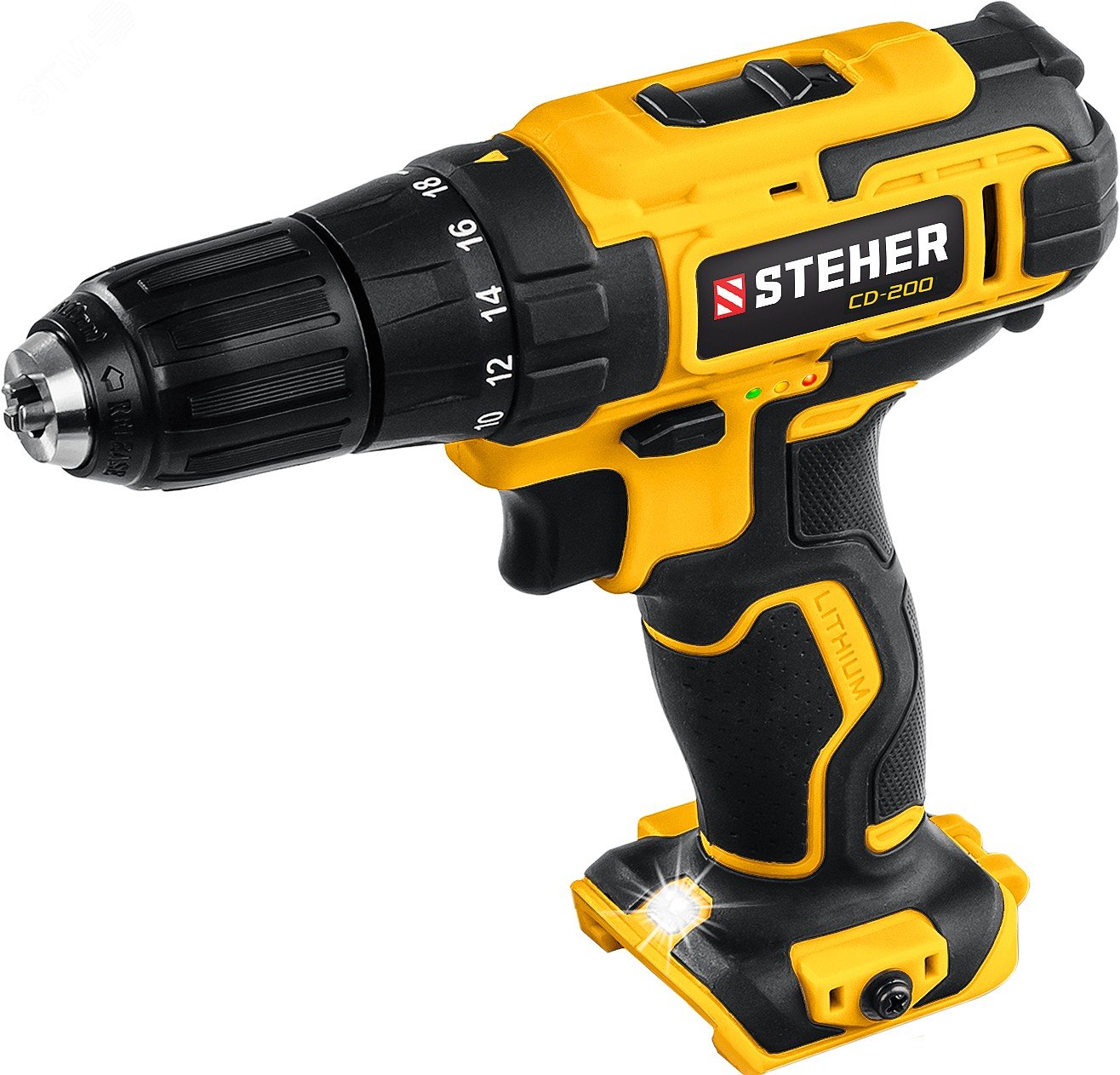 Изображение товара Дрель-шуруповерт 20 В 40 Нм без АКБ Steher CD-200