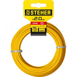 Изображение товара Леска для триммера звезда, 2.0 мм, 15 м (шт)