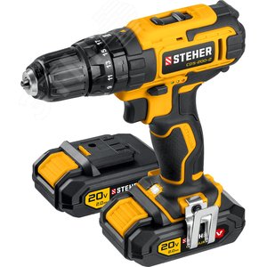 Изображение товара Дрель-шуруповерт ударная 20 В, 40 Нм, 2 АКБ (2 Ач), кейс (набор)