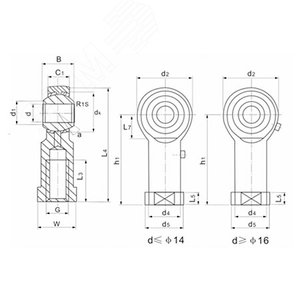 Изображение товара Шарнирный наконечник PHS14EC TECHNIX (шт)