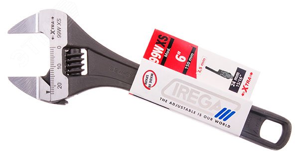 Изображение товара Разводной ключ IREGA 99WXS 6'' 24мм метрическая шкала прочный корпус