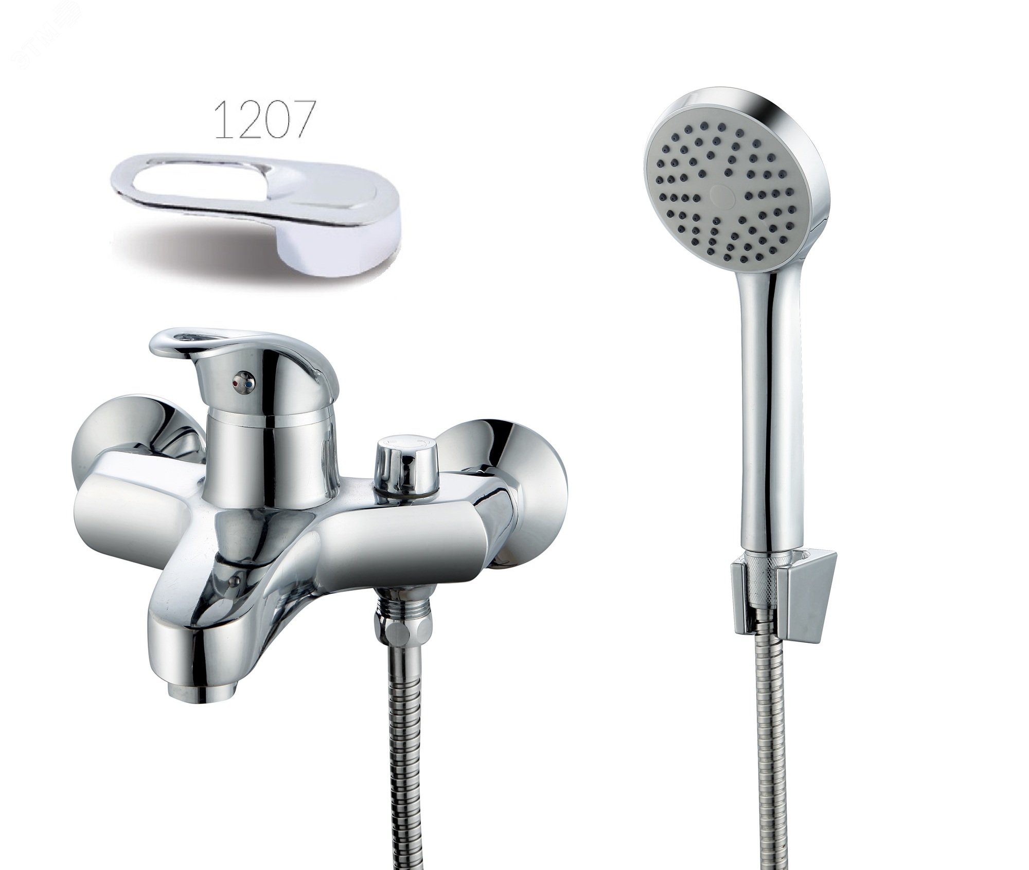 Изображение товара Смеситель для ванны с душем TSARSBERG TSB-848-1207, надежный материал и гарантией 1 год