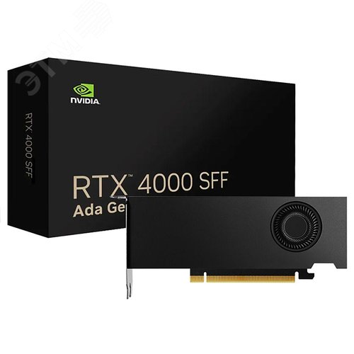 Изображение товара Графический ускоритель RTX 4000 SFF Ada 20 ГБ, NVIDIA RTX 4000, PCI-E 16x, GDDR6, 160 бит, 14000 МГц (шт)