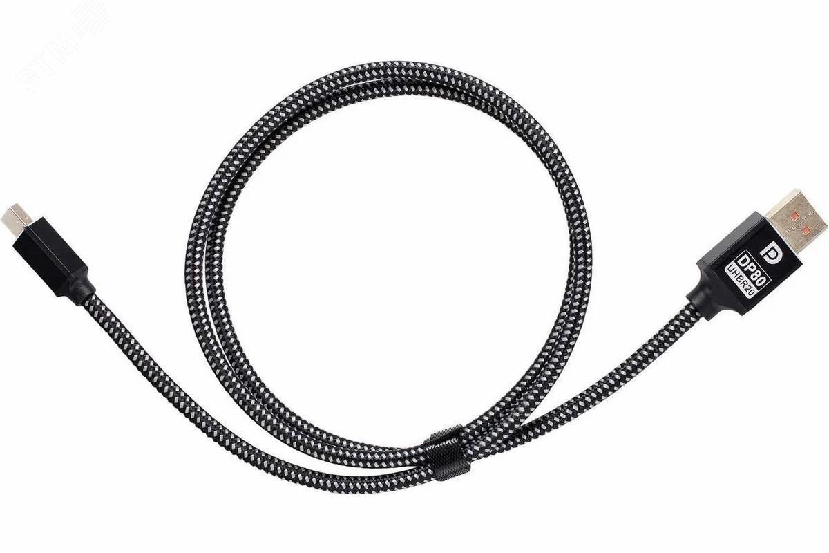 Изображение товара Кабель-адаптер Mini DisplayPort M на DisplayPort M v2.1, 8K@60HZ, 1м. (шт)