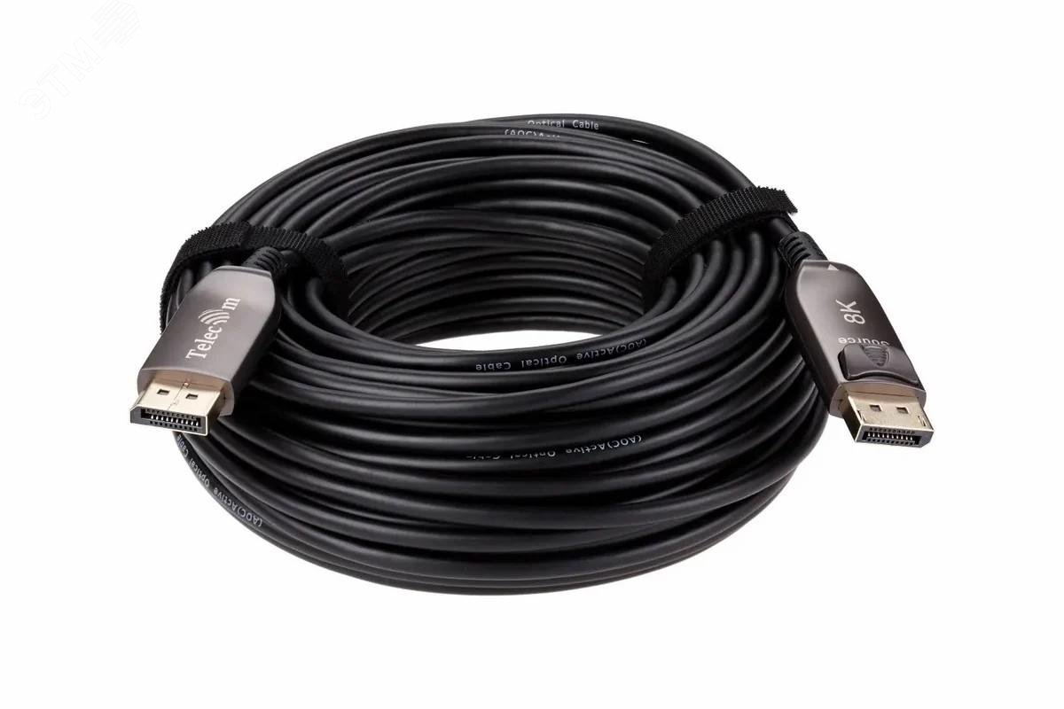 Изображение товара DisplayPort 1.4 активный оптический кабель 15 м 8K60Hz Telecom Изображение товара DisplayPort 1.4 активный оптический кабель 15 м 8K60Hz Telecom