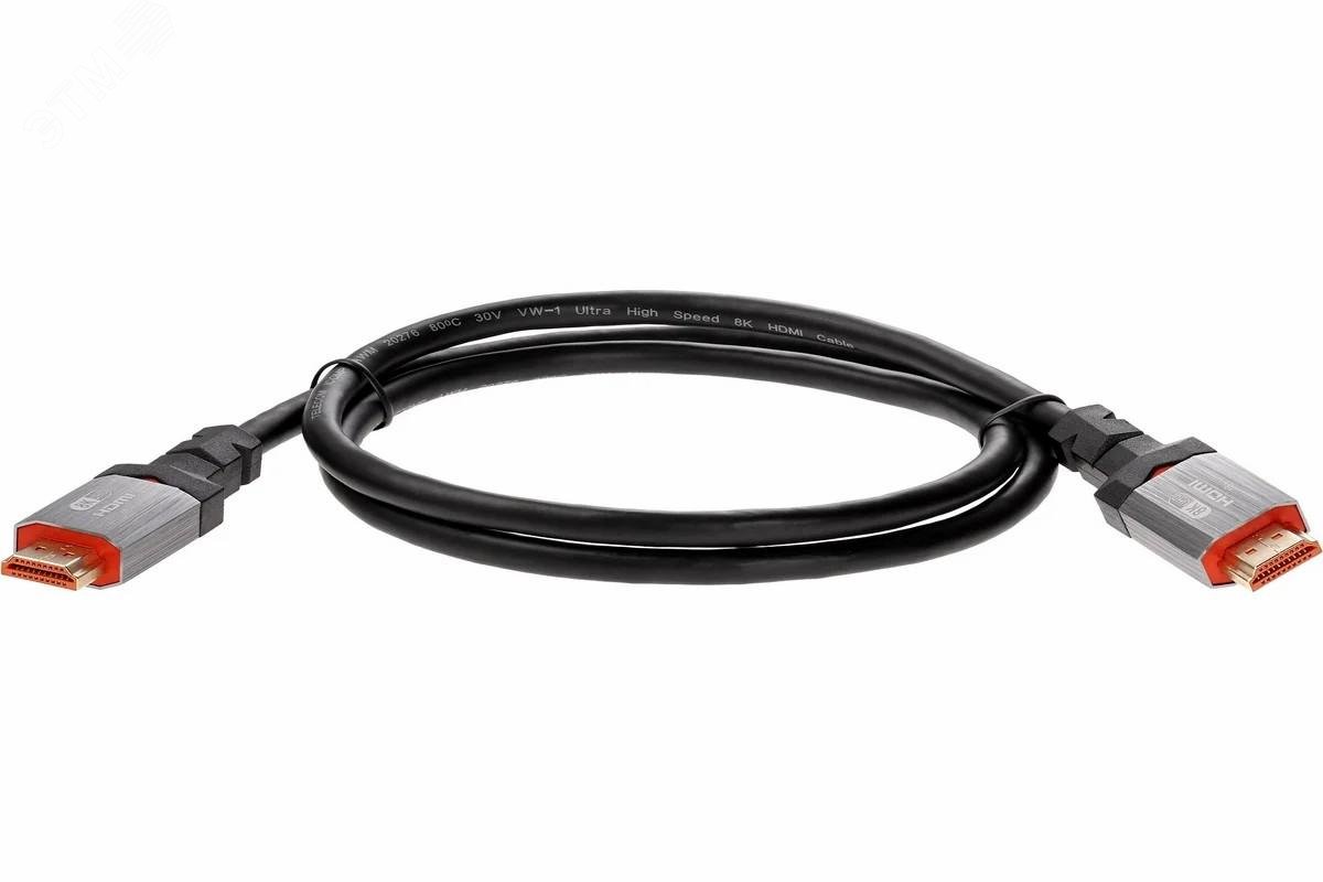 Изображение товара Кабель HDMI v2.1 19M на 19M, 8K@60 Hz, 1м. (шт) Изображение товара Кабель HDMI v2.1 19M на 19M, 8K@60 Hz, 1м. (шт)