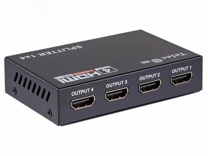 Изображение товара Разветвитель HDMI 1.4v 4 порта Telecom каскадируемый с питанием Изображение товара Разветвитель HDMI 1.4v 4 порта Telecom каскадируемый с питанием