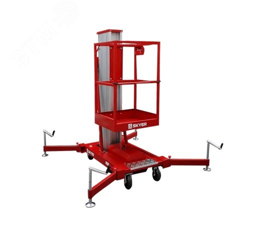 Изображение товара Подъемник телескопический, одноместный, высота подъема 6м, 220 В, GTWY6-100 AC (шт)