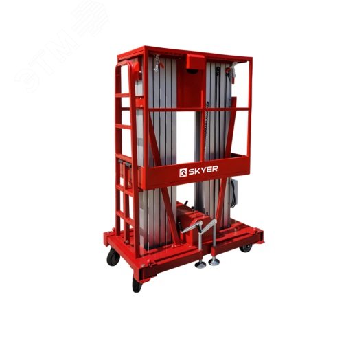 Изображение товара Подъемник телескопический, двухместный, высота подъема 8м, 220 В, GTWY8-200 AC (шт)