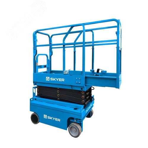 Изображение товара PL0624, Самоходный ножничный подъемник SKYER с выдвижной платформой, рабочая высота 6 м (узкая база) (шт)