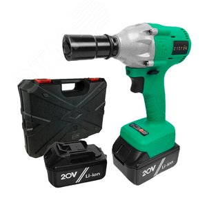 Изображение товара Гайковерт аккумуляторный ударный Crusher 20-Li (20В, Li-ion аккумулятор 1шт, ЗУ, кейс) (шт)