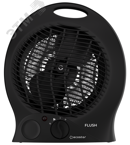 Изображение товара Тепловентилятор Ecostar EFH-F2000DS-BL FLUSH 2 кВт с механическим управлением Изображение товара Тепловентилятор Ecostar EFH-F2000DS-BL FLUSH 2 кВт с механическим управлением