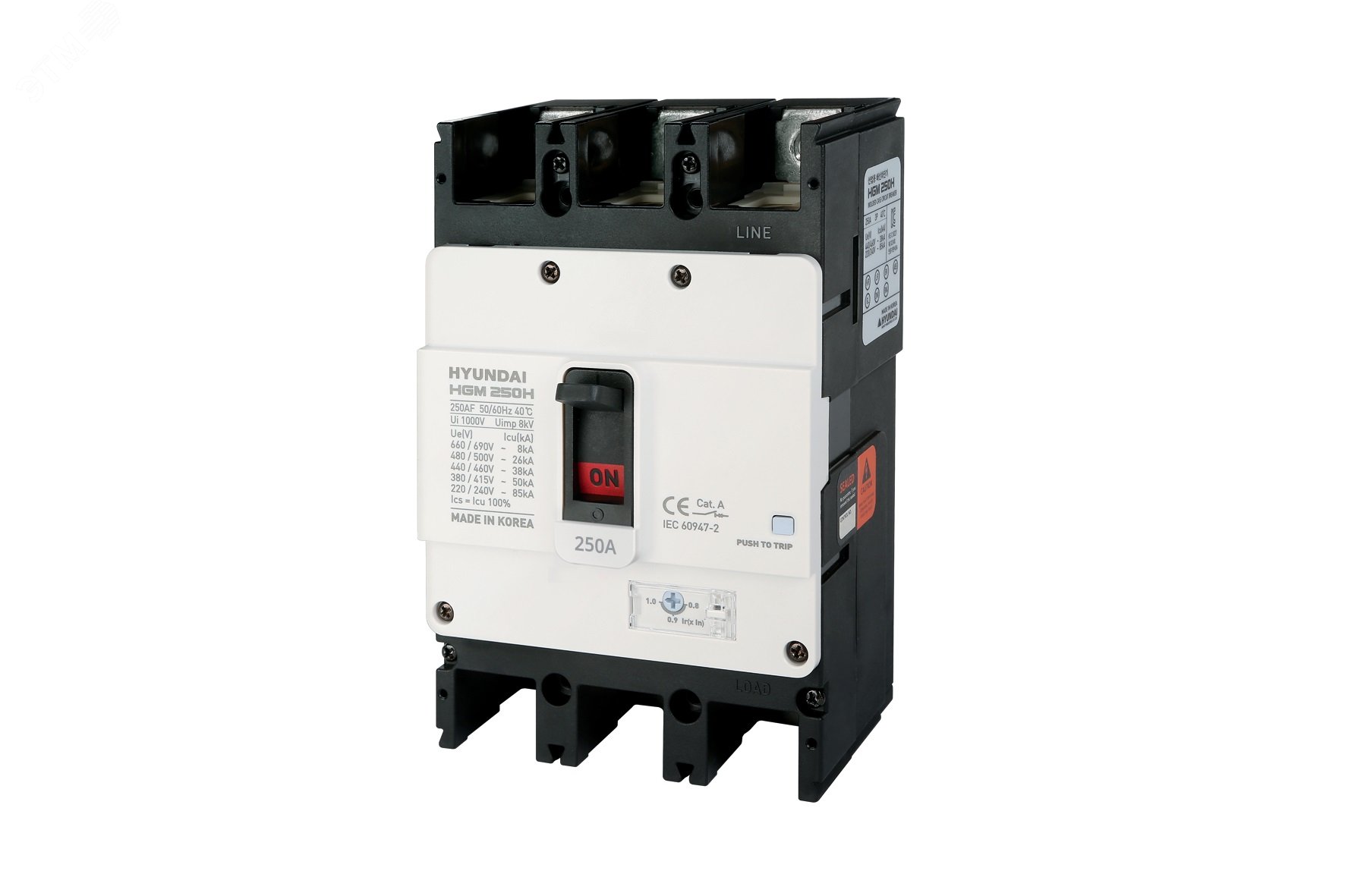 Изображение товара Автоматический выключатель в литом корпусе HGM 200А 38кА 3 полюса