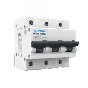 Изображение товара Выключатель автоматический модульный трехполюсный 80А 10кА С HGD (шт)