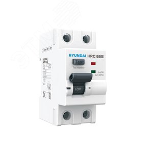 Изображение товара Выключатель дифференциального тока (УЗО) 2П 63А 30мА A Standard HRC (шт)