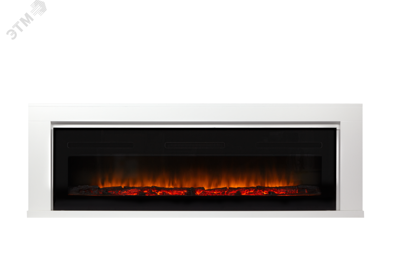 Изображение товара Портал для камина Simple Long белый из МДФ для электрокамина