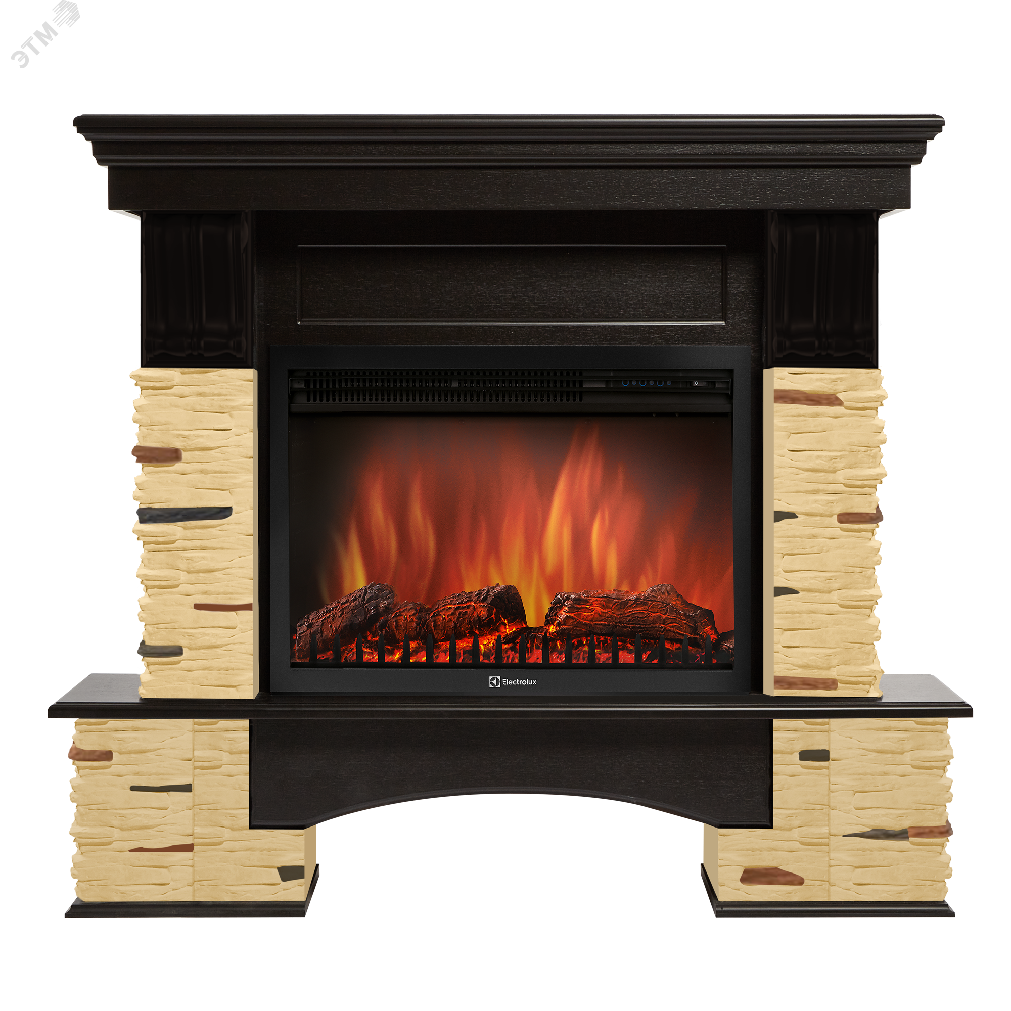 Изображение товара Портал для камина Pietra Nuovo 25 из сланца и дуба