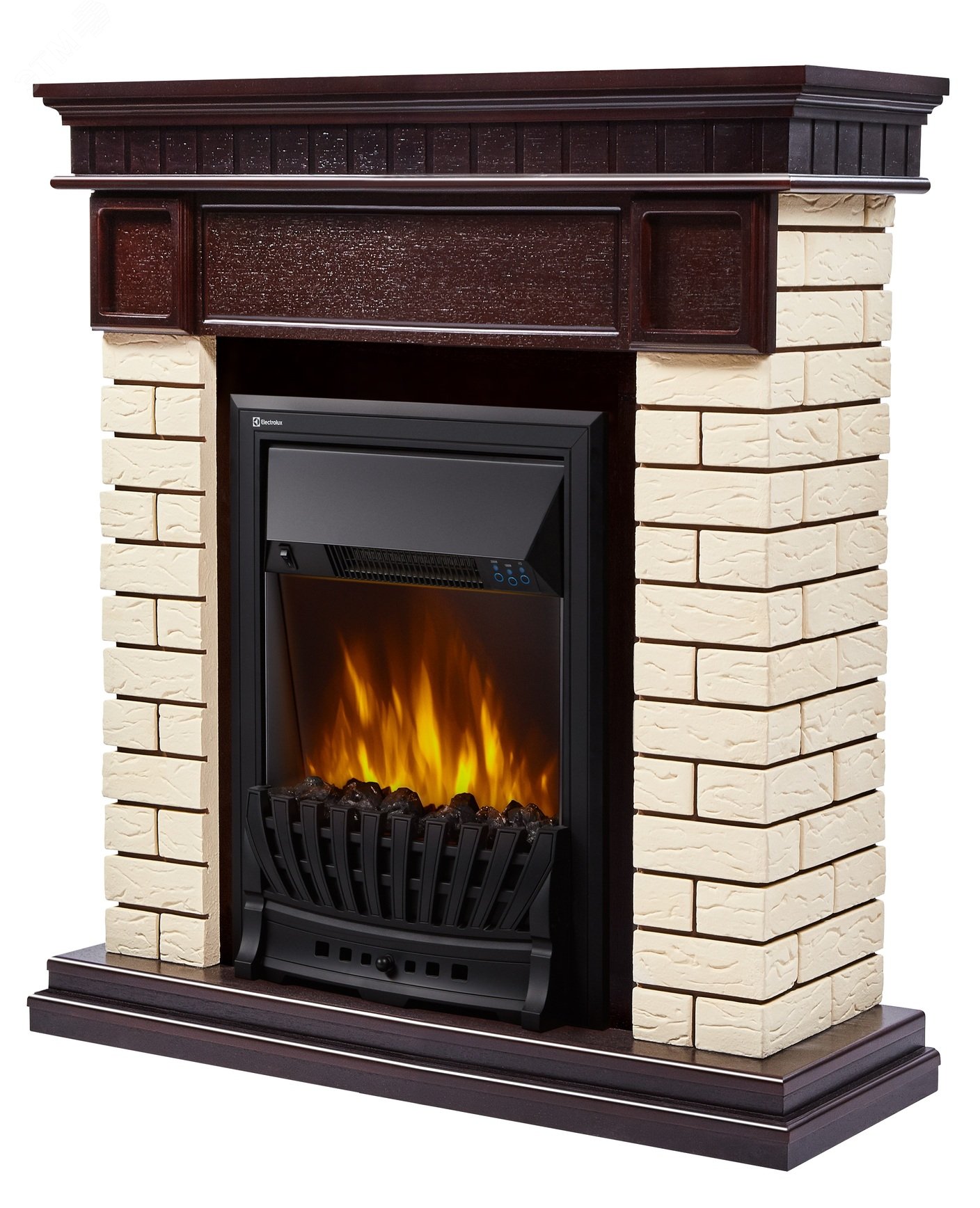 Изображение товара Портал для камина Bricks Classic из МДФ с искусственным камнем