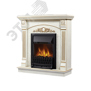 Изображение товара Портал для камина Barocco Classic шпон белый дуб с золотой патиной (шт)