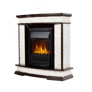 Изображение товара Портал для камина Scala Classic из камня белый сланец и темный дуб (шт)