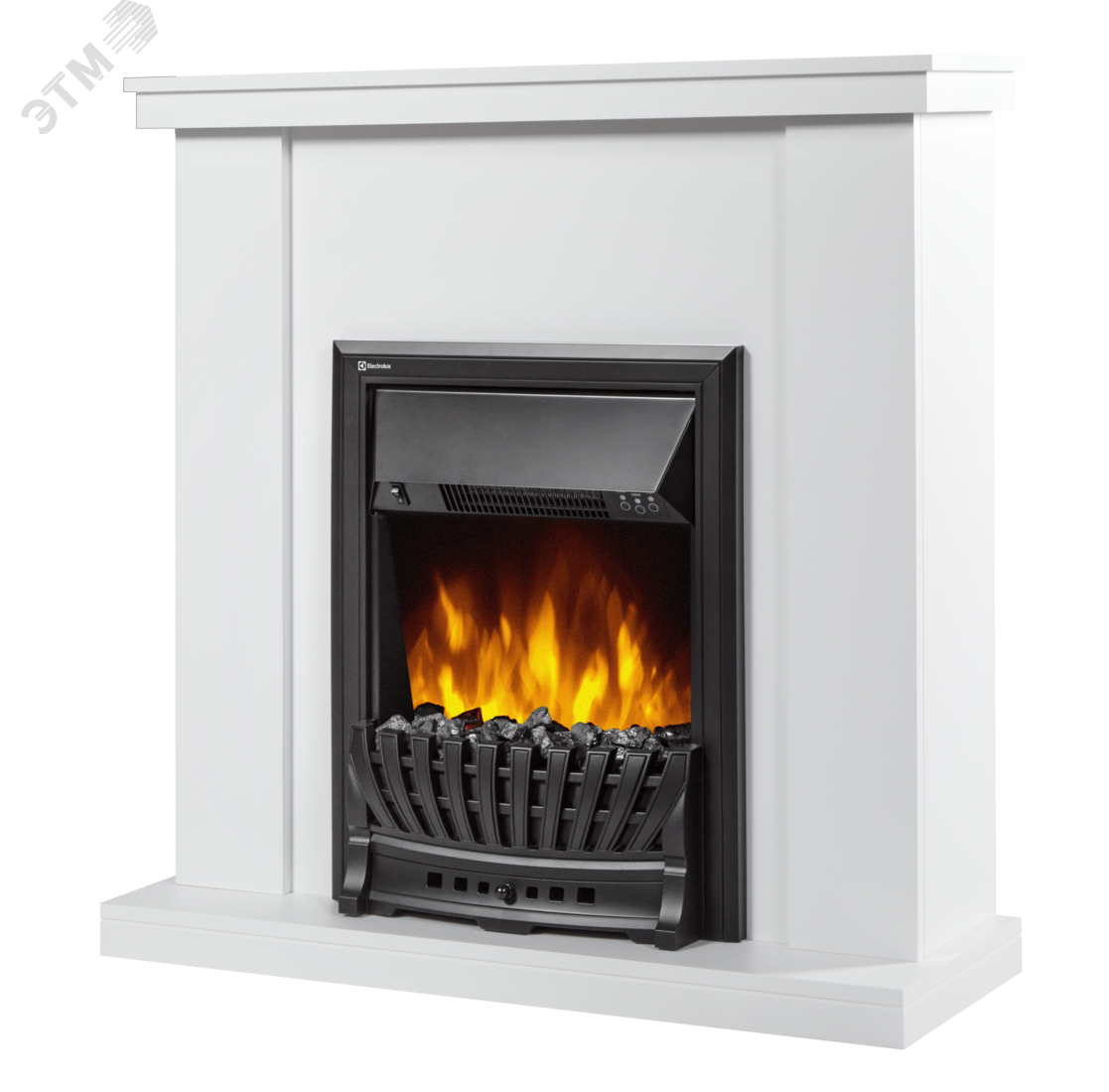 Изображение товара Портал для камина Uno Classic белый МДФ с итальянской эмалью для электрического очага