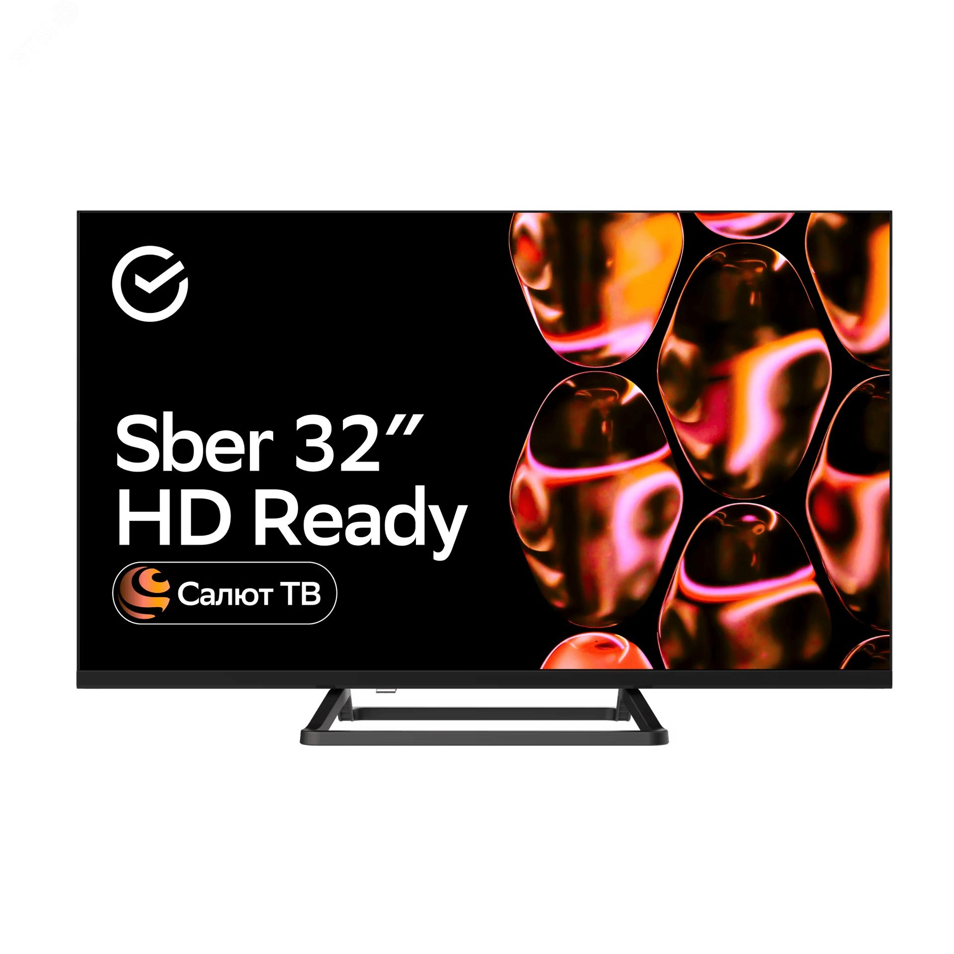 Изображение товара Умный телевизор Sber HD 32' черный с поддержкой Smart TV и высоким качеством