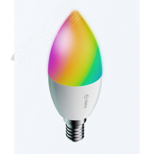 Изображение товара Лампа светодиодная умная SBER C37 RGB, 5.5 Вт (шт)