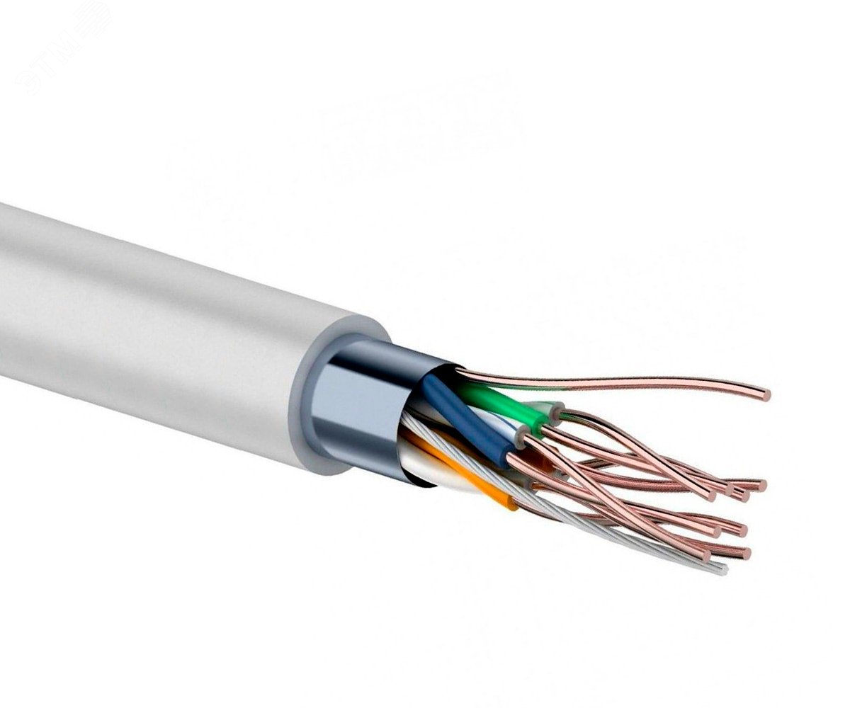 Изображение товара Витая пара Light F/UTP CCA CAT5 4PR 26AWG PVC IN, серый, 305 м (м)