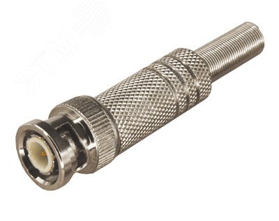 Изображение товара РАЗЪЁМ штекер BNC под пайку с пружиной металл (шт)