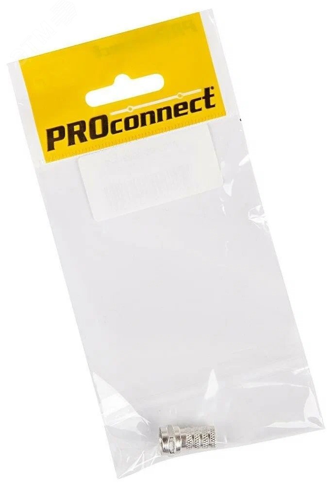 Изображение товара Разъем антенный на кабель штекер F для кабеля RG-6 (шт)