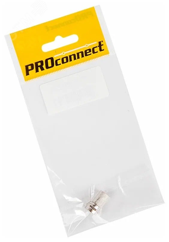 Изображение товара Разъем антенный на кабель штекер F для кабеля RG-6 (шт)