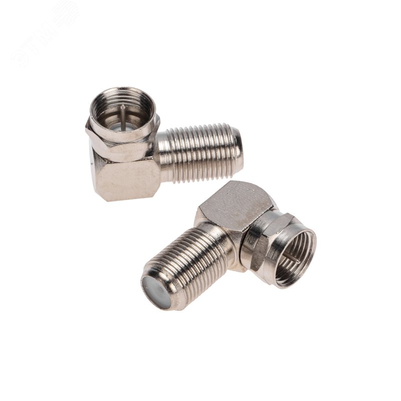 Изображение товара Переход штекер F-гнездо F угловой 5шт (упак)