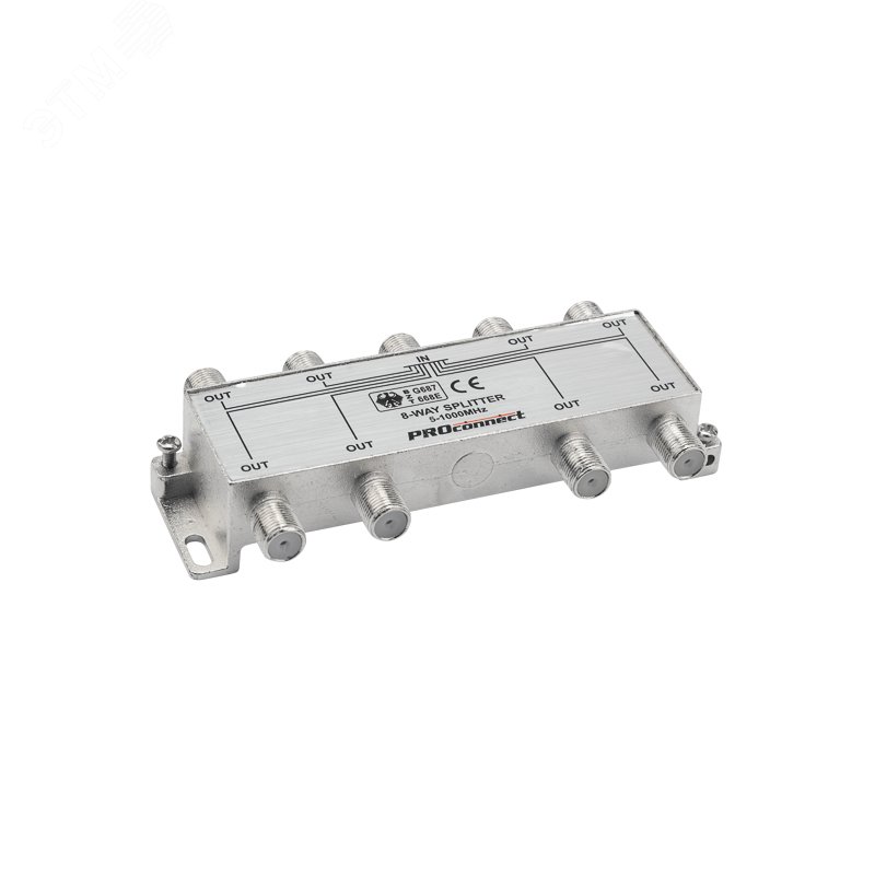 Изображение товара Делитель ТВ на 8 выходов под F-разъём 5-1000 МГц PROconnect