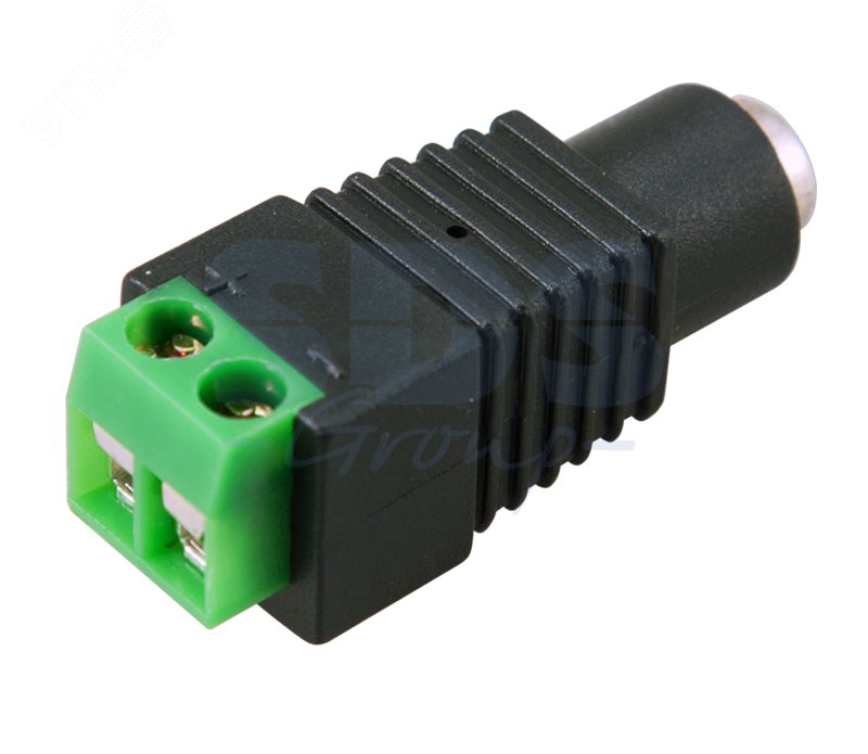 Изображение товара Разъем питания DC гнездо 2.1х5.5 мм с клеммной колодкой (шт)