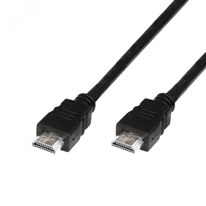 Изображение товара Кабель HDMI 1.4 1.5м черный с золотым покрытием для высокой четкости