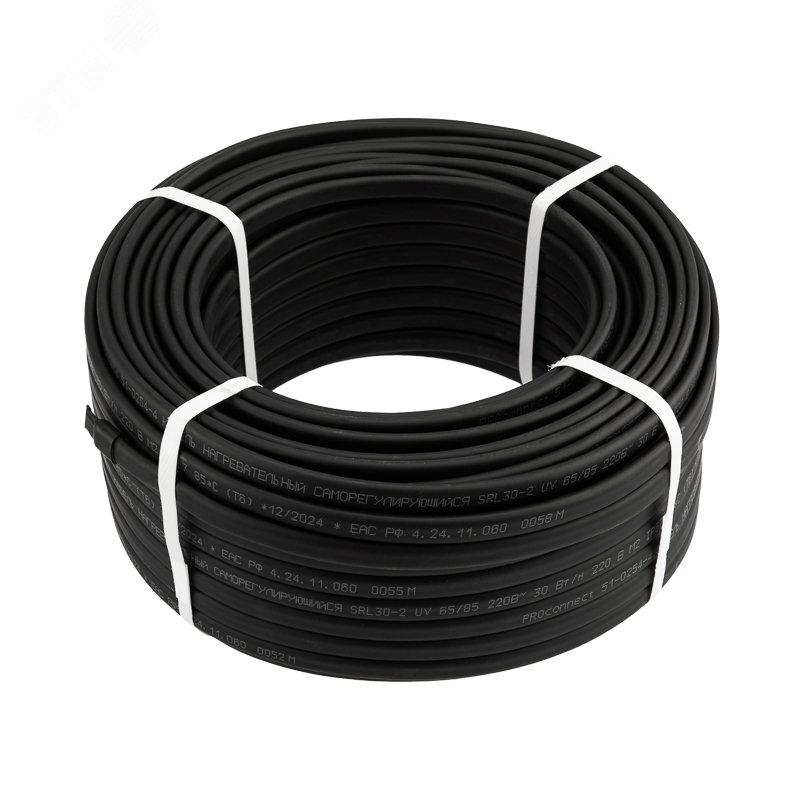 Изображение товара Кабель нагревательный саморегулирующийся SRL30-2 (UV) 30Вт/м 50м