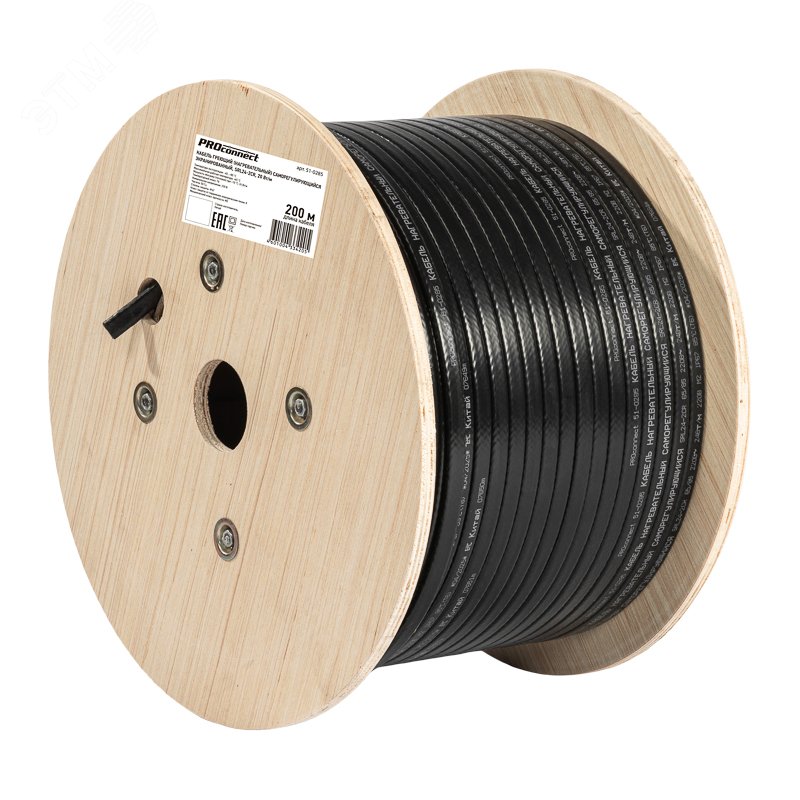 Изображение товара Кабель нагревательный саморегулирующийся SRL24-2CR 24Вт/м 200м с IP67