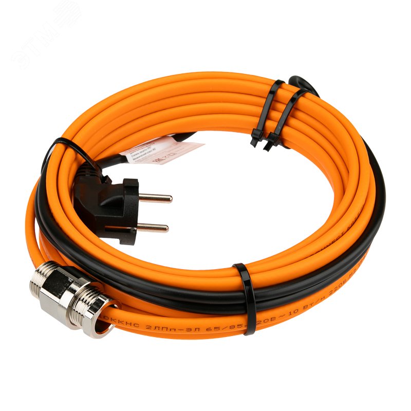 Изображение товара Кабель греющий саморегулирующийся 10 ККНС 2ЛПп-ЭЛ 65/85 в трубу 6м 60Вт