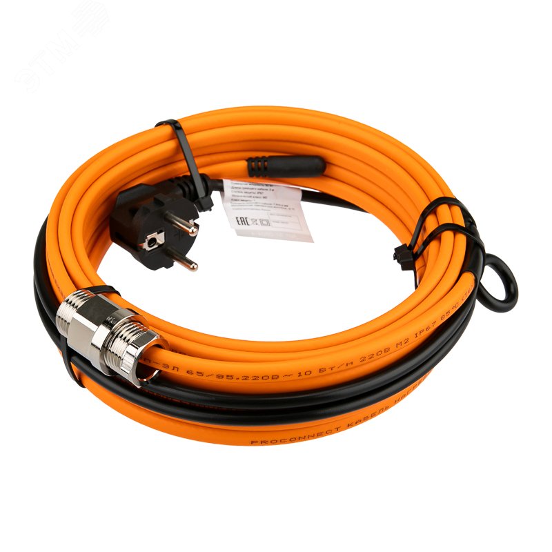 Изображение товара Кабель греющий саморегулирующийся ProConnect 8м 80Вт