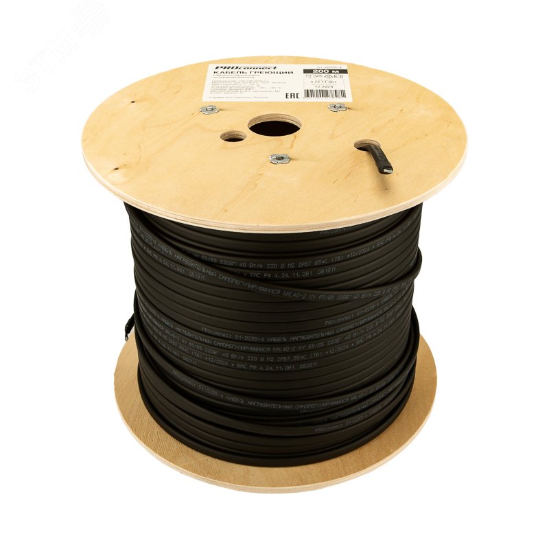 Изображение товара Кабель нагревательный саморегулирующийся SRL40-2 (UV) 30Вт/м, 200м (м)