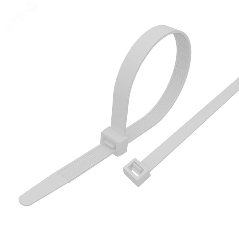 Изображение товара Нейлоновая кабельная стяжка PROconnect 350x4,8 мм, 100 шт, белая