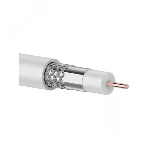Изображение товара Кабель коаксиальный RG-6U, 75Ом, CCS/Al/Al, 48%, IN, белый 10 м (м)