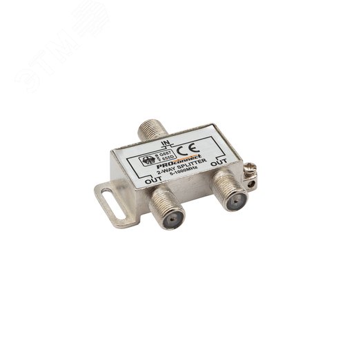 Изображение товара Делитель ТВ х 2 под F-разъём 5-1000 МГц (шт)