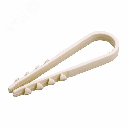 Изображение товара Дюбель-хомут 11-18мм, круглый, белый, 100 шт (упак)