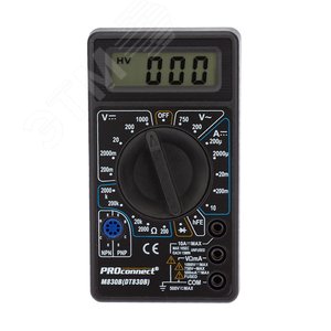 Изображение товара Мультиметр портативный M830B DT830B (шт)