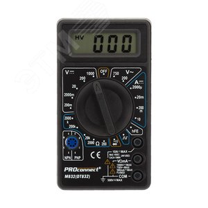 Изображение товара Мультиметр портативный M838 DT838 (шт)