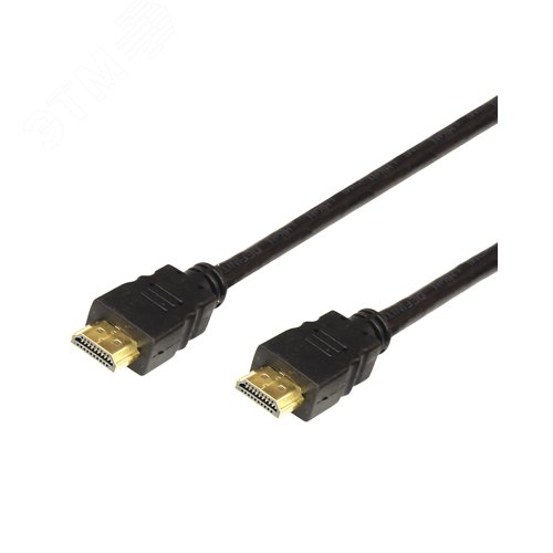 Изображение товара Кабель HDMI - HDMI 1.4, 3м, Gold, угловой (шт)