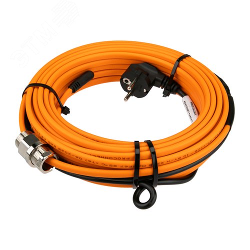 Изображение товара Кабель греющий саморегулирующийся пищевой 10 ККНС 2ЛПп-ЭЛ 65/85, готовый комплект в трубу, 15м/150Вт (шт)