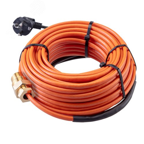 Изображение товара Кабель греющий саморегулирующийся пищевой 10 ККНС 2ЛПп-ЭЛ 65/85, готовый комплект в трубу, 25м/250Вт (шт)