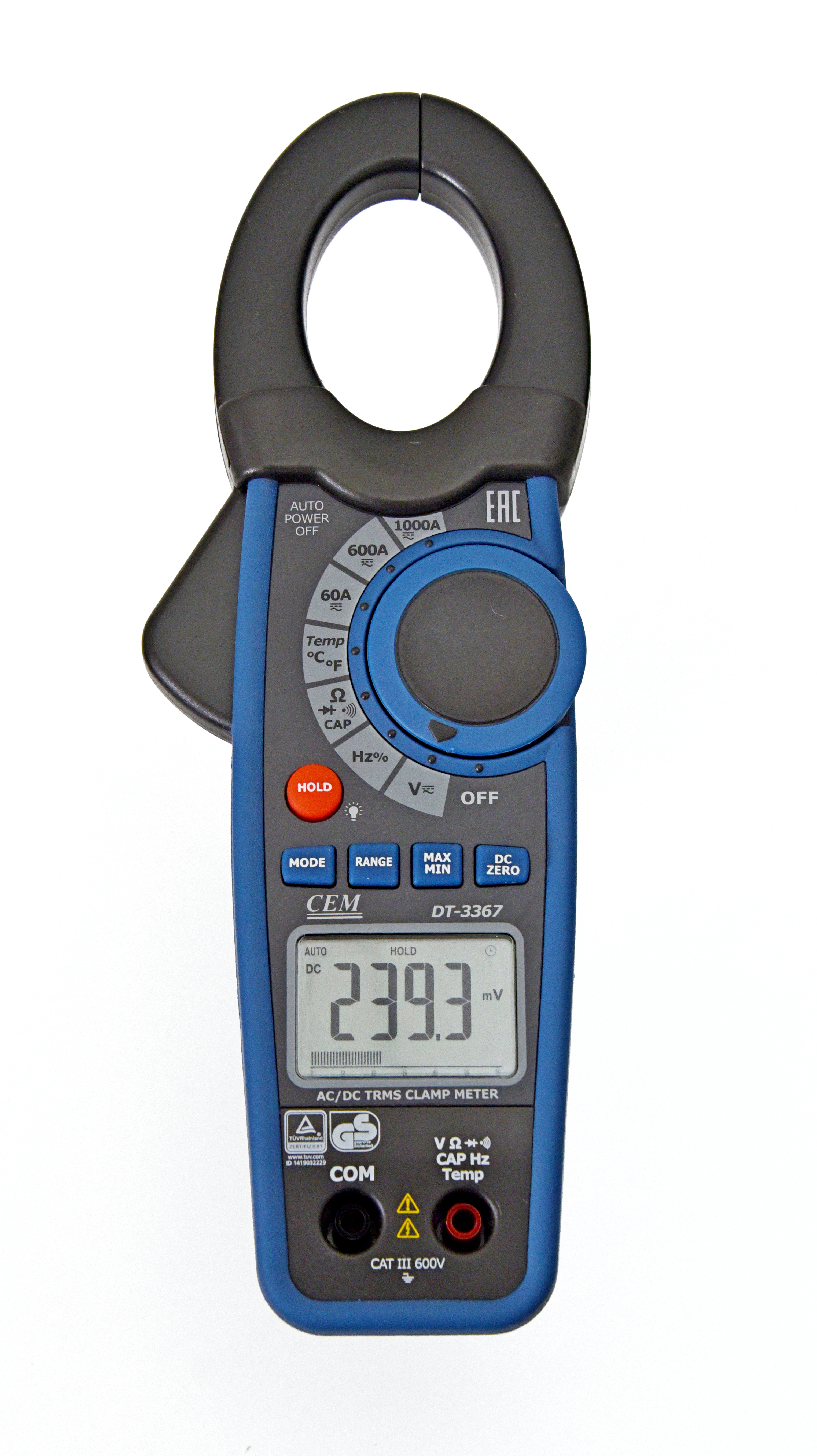 Клещи электроизмерительные True RMS DT-3367 с     поверкой